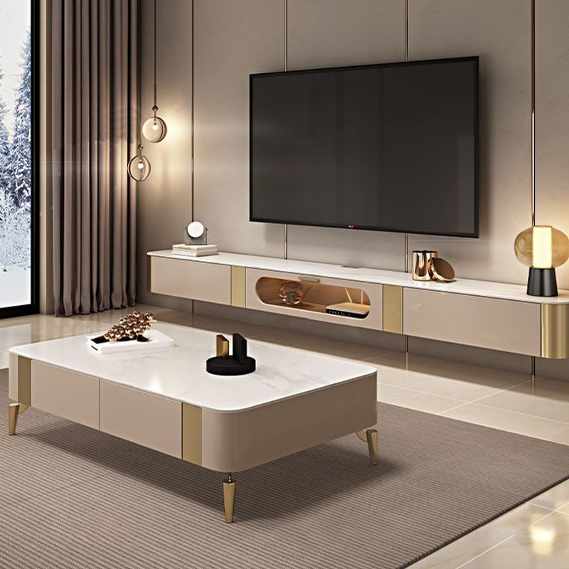 Console porta TV Glam Console TV con contenitore chiuso con cassetti