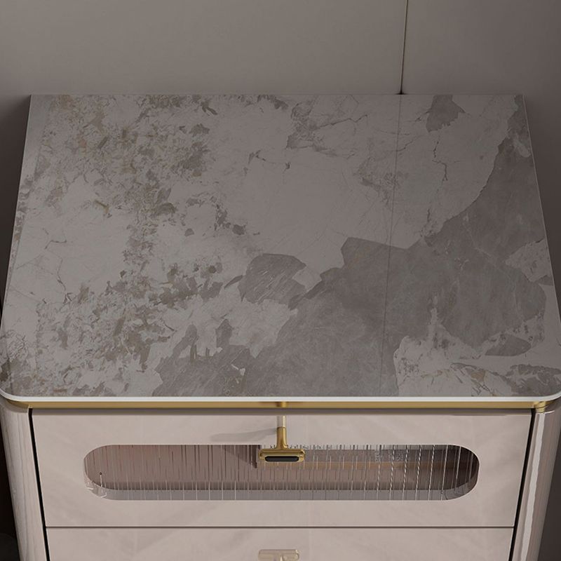 Classic glam comò in pietra per il petto di stoccaggio con cassetti
