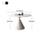 Contemporary Pedestal Dining Table Round Stone Furniture for Dining Room