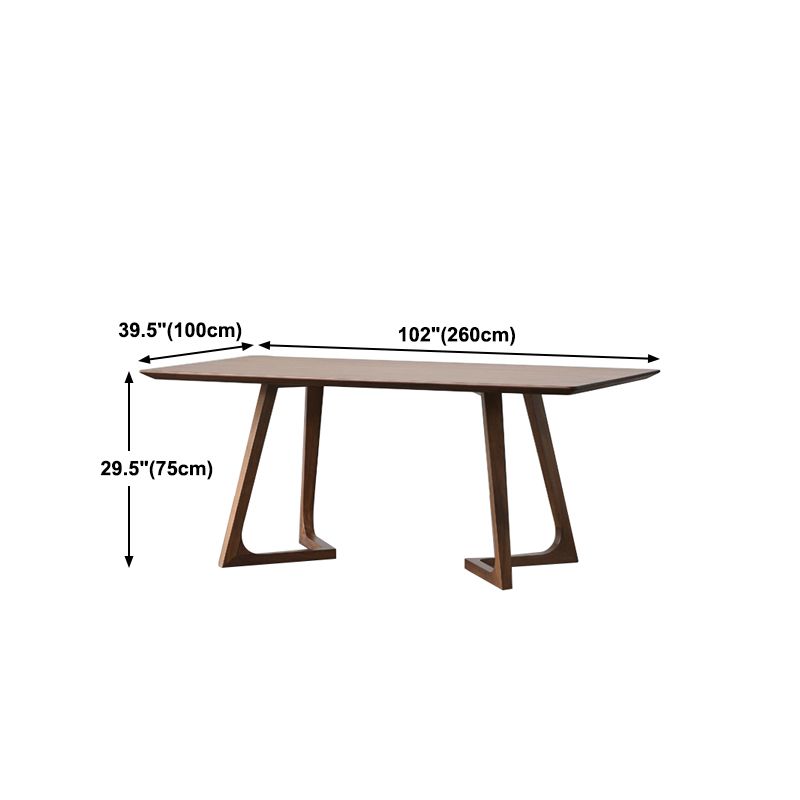 Modern Rectangle Solid Wood Table Standard Height Dining Table for Living Room Clearhalo 'Dining Tables & Seating' 'Dining Tables' 'dining_table' 'furn' 'furn_dining_table' 'Furniture' 'furniture_dining_table' 'Kitchen & Dining Furniture' 1200x1200_f79aa8d1-bfcc-48ec-b6b2-61da2fbacab8