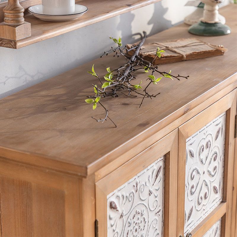 Farmhouse Sideboard Solid Wood Storage Sideboard Buffet with Doors for Dining Room Clearhalo 'buffet_sideboard' 'Buffets & Sideboards' 'furn' 'furn_buffet_sideboard' 'Furniture' 'Kitchen & Dining Furniture' 1200x1200_f79ab6c0-6117-4c2c-b92e-9a13eab0c305