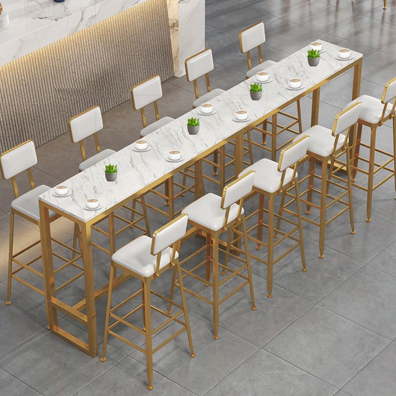 Steen rechthoek bar eettafel eigentijdse balktafel met bakbasis