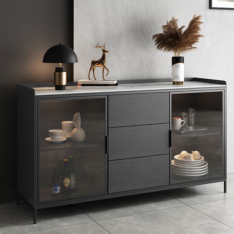 35.43 "H Sideboard Moderner Style Dining -Server mit 3 Schubladen für Küchen- und Esszimmer