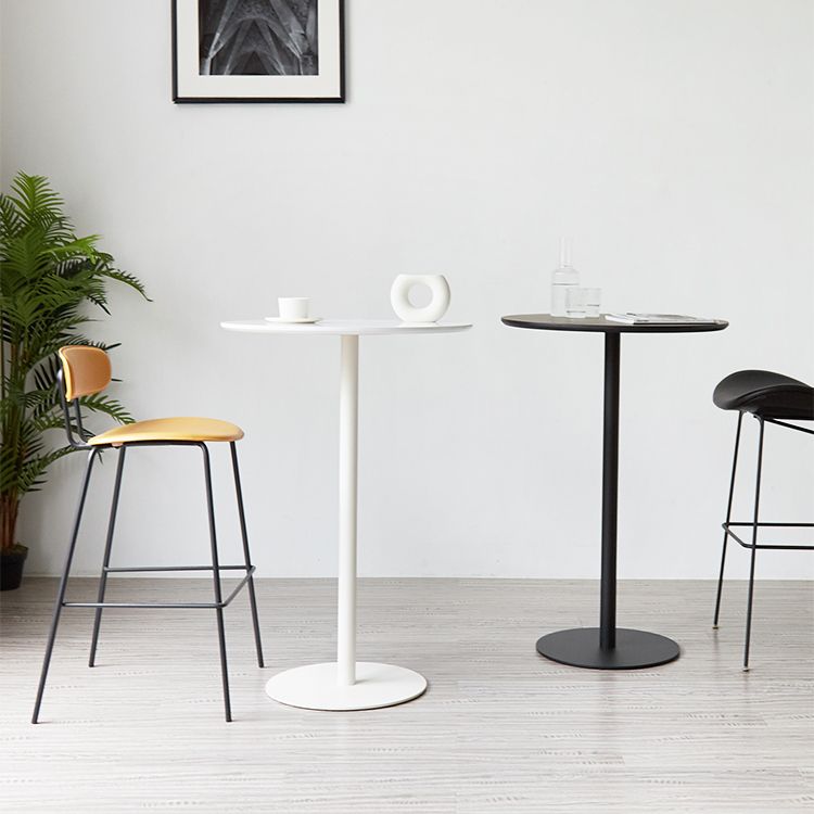 Wood Bar Dining Table Modern Round Bar Table with Pedestal for Dining Room Clearhalo 'Bar Furniture' 'Bar Tables' 'bar_tables' 'furn' 'furn_bar_tables' 'Furniture' 'furniture_bar_tables' 'Kitchen & Dining Furniture' 1200x1200_f79ccce5-0bfb-43dd-a18a-b4ef3d9ebd38