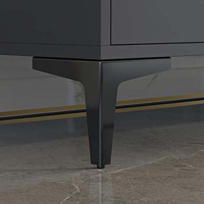 Contemporary 2-Door TV Stand 1-Open Shelf TV Console - 15.75" H Clearhalo 'furn' 'furn_tv_stands_entertainment_centers' 'Furniture' 'Living Room Furniture' 'TV Stands & Entertainment Centers' 'TV Stands & Media Storage Furniture' 'tv_stands_entertainment_centers' 1200x1200_f79da3ee-9425-4cb2-a850-9408d9a239d8