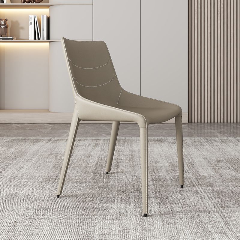 Contemporary Style Metal Chairs Dining Armless Chairs for Kitchen Clearhalo 'Dining Chairs' 'Dining Tables & Seating' 'dining_chair' 'furn' 'furn_dining_chair' 'Furniture' 'furniture_dining_chair' 'Kitchen & Dining Furniture' 1200x1200_f79feaf6-575b-49c1-a2b2-ea08fb1716bd