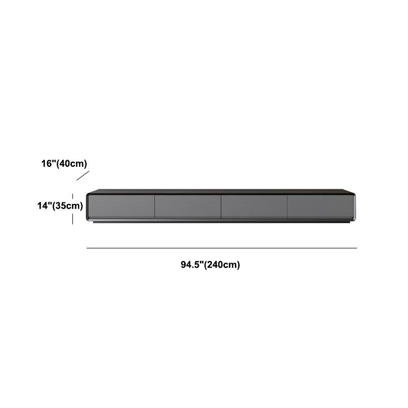 Nordic TV Cabinet Furniture Modern Simple Black Floor TV Cabinet Clearhalo 'furn' 'furn_tv_stands_entertainment_centers' 'Furniture' 'Living Room Furniture' 'TV Stands & Entertainment Centers' 'TV Stands & Media Storage Furniture' 'tv_stands_entertainment_centers' 1200x1200_f7a13f45-a3ed-451d-8621-8c91a29953d6