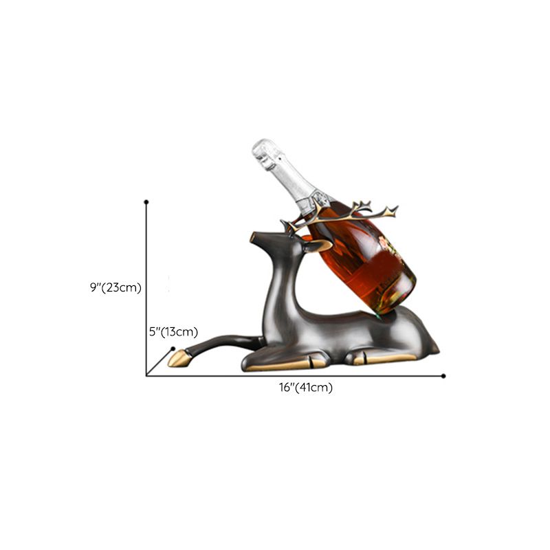 Porta di vino moderno per vino da tavolo da tavolo in metallo per cucina