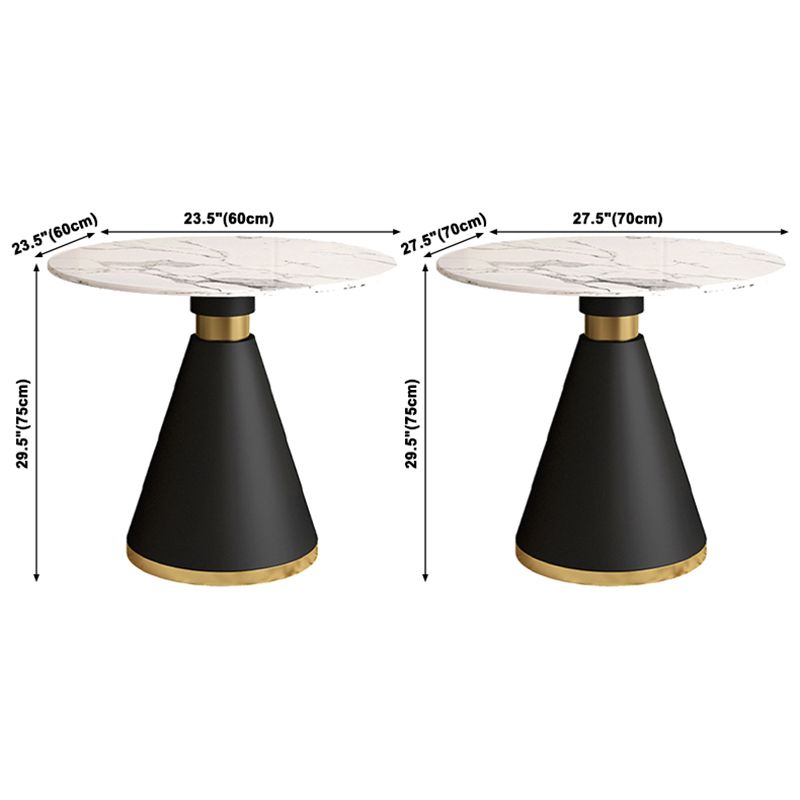 Modern Round Shape Kitchen Dining Table Sintered Stone Top Dining Table with Pedestal Base Clearhalo ' dining_table' 'Dining Tables & Seating' 'Dining Tables' 'furn' 'furn_dining_table' 'Furniture' 'furniture_dining_table' 'Kitchen & Dining Furniture' 'kitchen&dining_furn' 'kitchen' 'kitchen_dining_table' 1200x1200_f7a47843-1d83-4851-8aaa-f4b01d9fe6fe