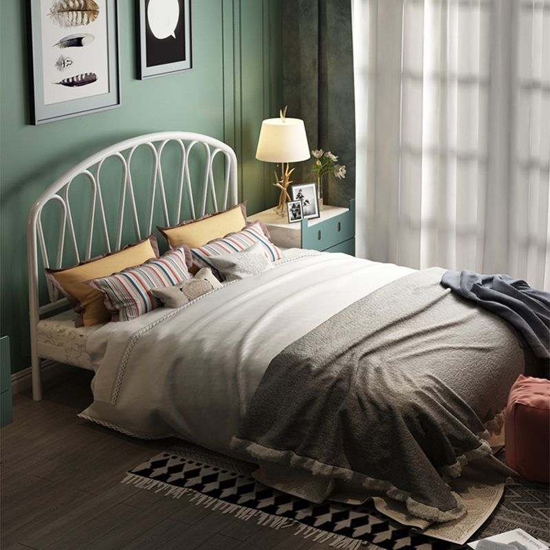 Metalen glamour open frame bed 45 "lang standaardbed met hoofdeinde