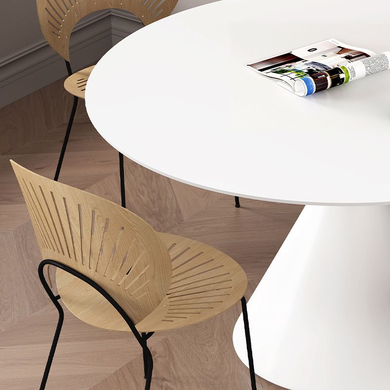 Modern Pedestal Dining Table Stone Table for Kitchen Dining Room Clearhalo 'Dining Tables & Seating' 'Dining Tables' 'dining_table' 'furn' 'furn_dining_table' 'Furniture' 'Kitchen & Dining Furniture' 1200x1200_f7a652a3-4b92-45ac-95aa-6cf0d6bd033b