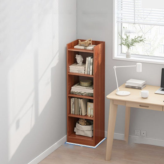 Contemporary Closed Back Shelf Bookcase Engineered Wood Bookshelf for Living Room Clearhalo 'Bookcases' 'furn' 'furn_bookcases' 'Furniture' 'Office Furniture' 1200x1200_f7a655d6-d666-421d-ac7b-069a6f249379