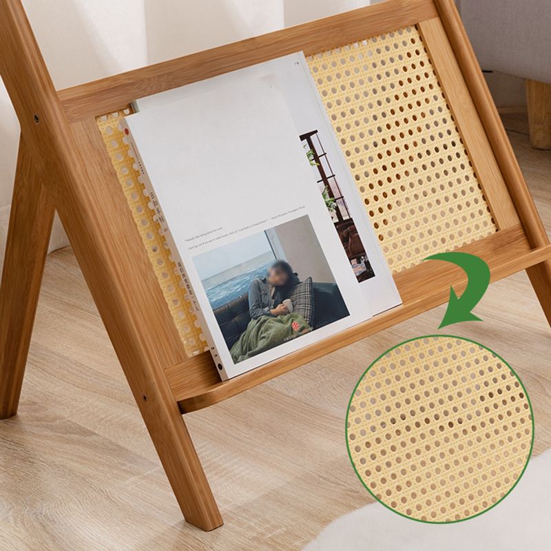 Asian Style Accent Side Table Wood and Glass with Storage and Shelf Corner Table Clearhalo 'Coffee & Accent Tables' 'End & Side Tables' 'end_side_tables' 'furn' 'furn_end_side_tables' 'Furniture' 'Living Room Furniture' 1200x1200_f7a78ecd-c2af-42a5-a5b7-cea9ebb99321