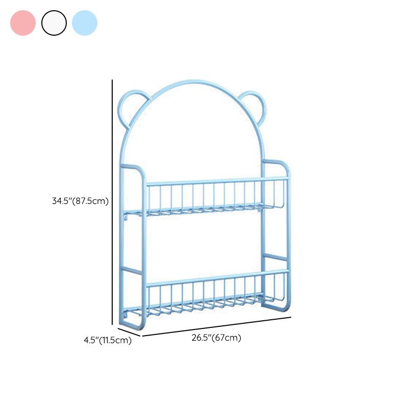 Metal Closed Back Bookshelf Scandinavian Wall Mounted Bookcase Clearhalo 'Bookcases' 'furn' 'furn_bookcases' 'Furniture' 'Office Furniture' 1200x1200_f7a7f19c-6da2-4216-acb4-3ce40c841a1d