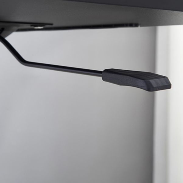 Altezza rettangolare Distanza Desktop Regolable Gamba da tavolo con ruote a tracota