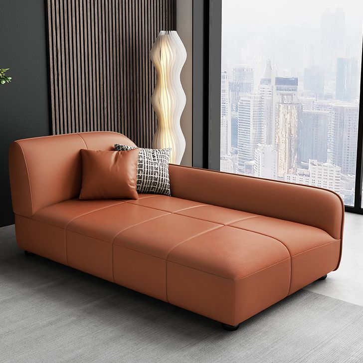 Modern Faux Leather Chaise Living Room Upholstered Chaise Lounge