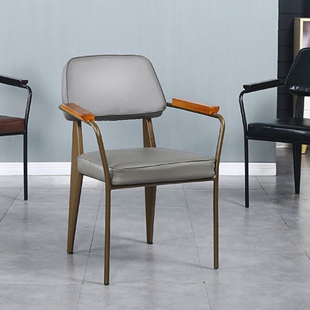 Chaise de bras industriel en métal ouvrir la salle de cuisine de salle à manger