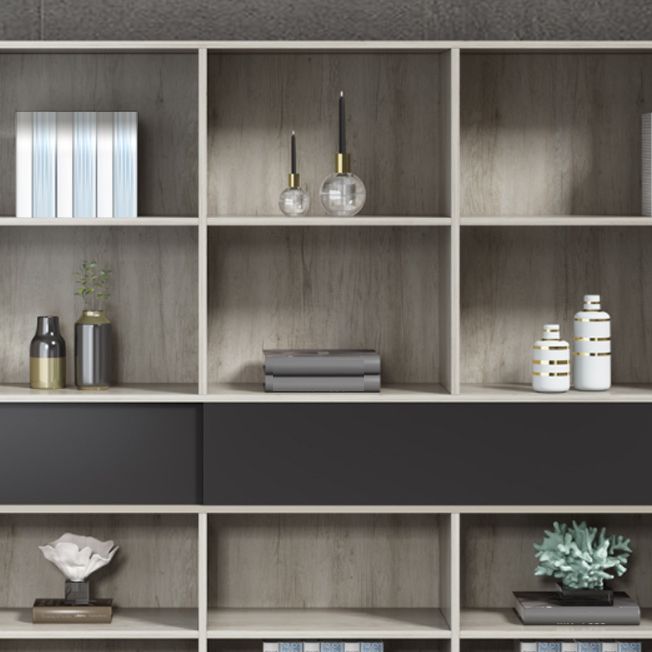 Archivo de archivos modernos Archivo lateral de madera con almacenamiento de bloqueo