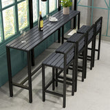 Industrial 1/5/9 Pieces Bar Table Set Wood Counter Table with High Stools for Bar Clearhalo 'Bar Furniture' 'furn' 'furn_home_bar_bar_sets' 'Furniture' 'Home Bars & Bar Sets' 'home_bar_bar_sets' 'Kitchen & Dining Furniture' 1200x1200_f7ac3474-bbca-44ca-b55e-31f74ffd4854