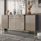 Sideboard Glam Sideboard con cassetto in pietra e sideboard a buffet in legno