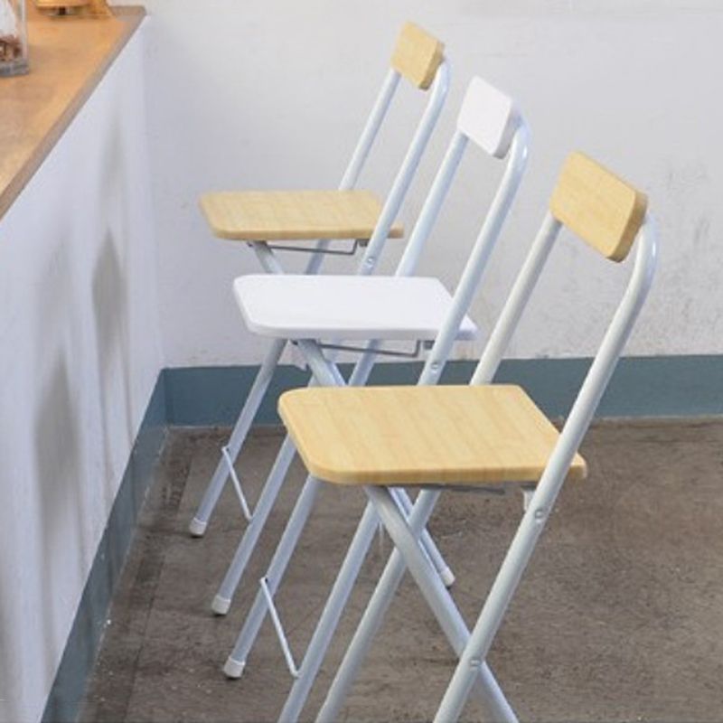 Industrial Style Fold Counter Stools Indoor Wood Metal Simple Bar Stool Clearhalo 'Bar Furniture' 'Bar Stools' 'bar_stools' 'furn' 'furn_bar_stools' 'furniture_bar_stools' 'Kitchen & Dining Furniture' 'kitchen&dining_furn' 'kitchen' 'kitchen_furn' Furniture' 1200x1200_f7ad80dc-5f6d-40e3-af52-ef9d310067ed