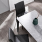 Upholstered Side Chair Faux Leather Modern Dining Side Chair