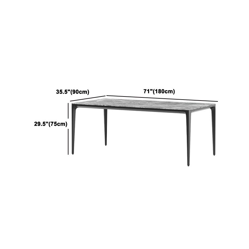 Modern Grey 1/4/5/7 Pieces Dinette Set Rectangle Legs Indoor Dining Table Set Clearhalo 'Dining Room Sets' 'Dining Tables & Seating' 'dining_room_set' 'furn' 'furn_dining_room_set' 'Furniture' 'Kitchen & Dining Furniture' 1200x1200_f7af5087-195b-4565-b17a-a1c076242b10