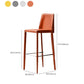 Modern Bar Stool Leather Backrest Counter Stool for Living Room Clearhalo 'Bar Furniture' 'Bar Stools' 'bar_stools' 'furn' 'furn_bar_stools' 'Furniture' 'Kitchen & Dining Furniture' 1200x1200_f7af68fc-c5f8-4a0b-8d7b-c13c16fab104