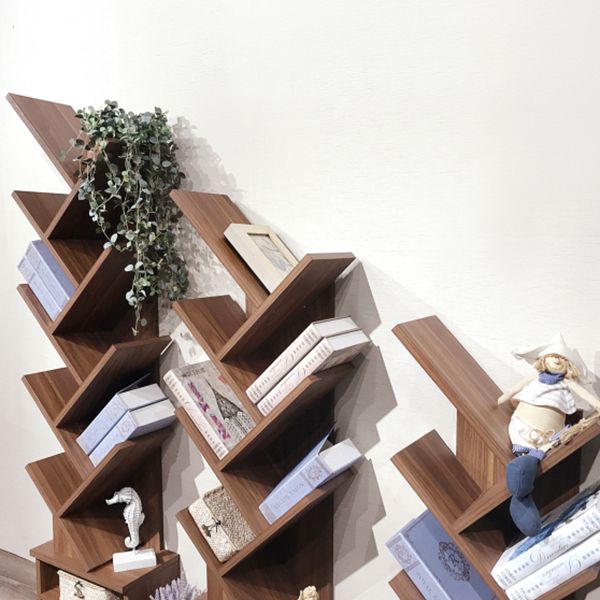 Modern Closed Back Bookshelf Manufactured Wood Vertical Bookcase for Home Clearhalo 'Bookcases' 'furn' 'furn_bookcases' 'Furniture' 'furniture_bookcases' 'Office Furniture' 1200x1200_f7aff429-4dd0-4485-92f2-36333ee95fe5