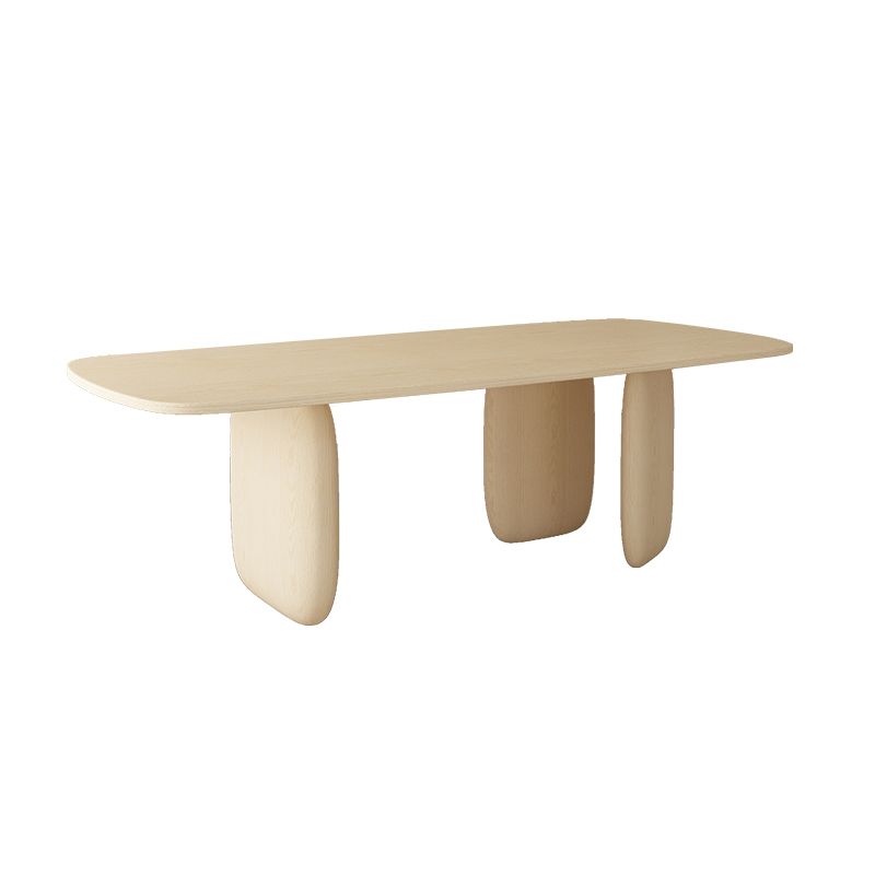 Modern 1/2/4/5 Pieces Dining Set Rectangle Pine Wood Dining Table for Dining Room Kitchen Clearhalo 'Dining Room Sets' 'Dining Tables & Seating' 'dining_room_set' 'furn' 'furn_dining_room_set' 'Furniture' 'Kitchen & Dining Furniture' 1200x1200_f7b0f3f9-f60c-4c46-9aaa-ecb97edd3eac