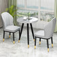 European Glam Style Metal Chairs Kitchen Dining Room Wingback Side Chair Set Clearhalo ' kitchen&dining_furn' 'Dining Chairs' 'Dining Tables & Seating' 'dining_chair' 'furn' 'furn_dining_chair' 'Furniture' 'furniture_dining_chair' 'Kitchen & Dining Furniture' 'kitchen' 1200x1200_f7b22cc3-7bd0-4913-960a-96d7cf63f802