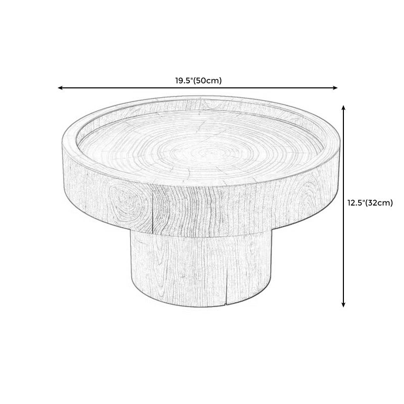 Pedestal End Table Natural/brown Round Wood Side End Table for Living Room Clearhalo 'Coffee & Accent Tables' 'End & Side Tables' 'end_side_table' 'end_side_tables' 'furn' 'furn_end_side_tables' 'Furniture' 'furniture_end_side_table' 'Living Room Furniture' 1200x1200_f7b25edd-518d-4fc7-bfea-d144524d398b