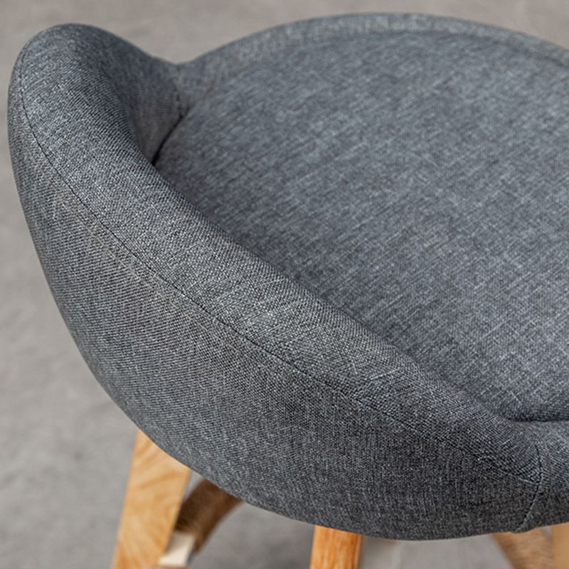Contemporary Fabric Bar Stools 33.5-inch Natural Counter Chair with Cushion Clearhalo 'Bar Furniture' 'Bar Stools' 'bar_stools' 'furn' 'furn_bar_stools' 'furniture_bar_stools' 'Kitchen & Dining Furniture' 'kitchen&dining_furn' 'kitchen' 'kitchen_furn' Furniture' 1200x1200_f7b276c2-bd15-4cab-b875-c29e3728a9d6
