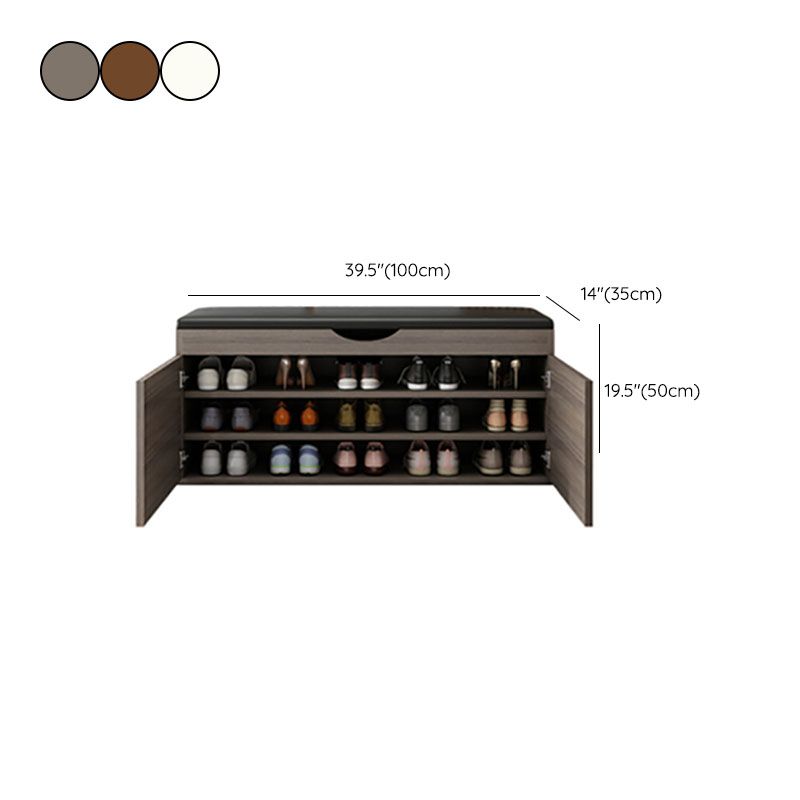 13,65 "W banc d'entrée industriel banc de siège rectangle avec rembourrage