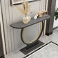 31.5" Tall Hall Console Table Stone Rectangle Accent Table with Abstract Base Clearhalo 'Console Tables' 'console_tables' 'Entry & Mudroom Furniture' 'furn' 'furn_console_tables' 'Furniture' 1200x1200_f7b51dfe-fbfe-452e-ad7f-5a732f3490d2