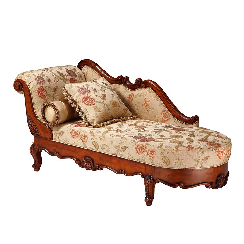 Traditional Floral Chaise Lounge Couch Bedroom Living Room Chaise with Rolled Arms Clearhalo 'Chairs & Seating' 'Chaise Lounge' 'chaise_lounge' 'furn' 'furn_chaise_lounge' 'Furniture' 'Living Room Furniture' 1200x1200_f7b5c03e-7069-4e87-a22c-503b5036e982