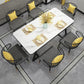 Modern 1/2/5/7 Pieces Dining Set White Stone Top Dining Furniture Clearhalo 'Dining Room Sets' 'Dining Tables & Seating' 'dining_room_set' 'furn' 'furn_dining_room_set' 'Furniture' 'Kitchen & Dining Furniture' 1200x1200_f7b5d92f-fd63-4bbc-b26f-8d06e65eed42