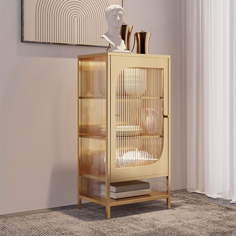 Tavolo laboard in metallo a buffet in stile glam senza luce