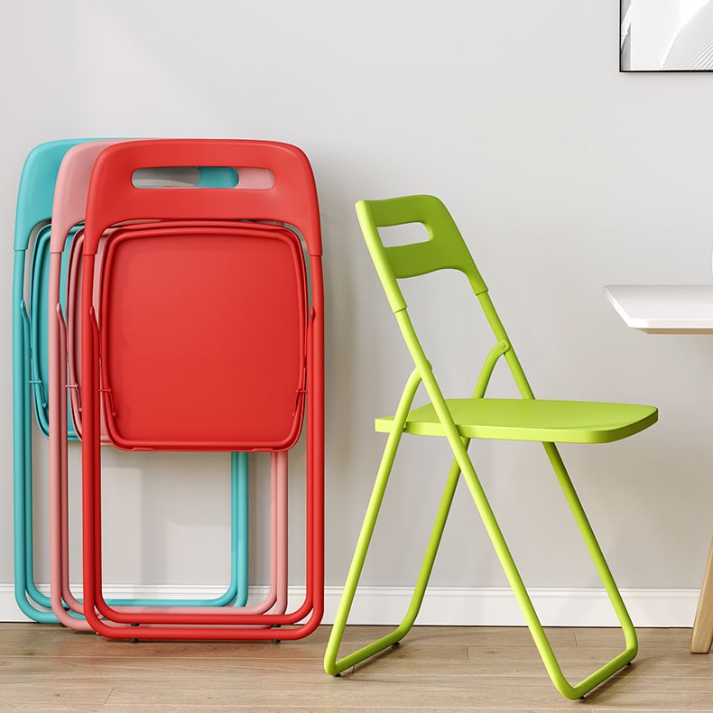 Modern Indoor-Outdoor Chair Metal Home Folding Open Back Dining Side Chair Clearhalo ' kitchen&dining_furn' 'Dining Chairs' 'Dining Tables & Seating' 'dining_chair' 'furn' 'furn_dining_chair' 'Furniture' 'furniture_dining_chair' 'Kitchen & Dining Furniture' 'kitchen' 1200x1200_f7b79ea8-b66a-40a8-ac5c-6e8d21119671