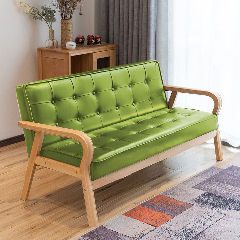 29.5"H Faux Leather Tuxedo Solid Color Square Arm Sofa for Living Room Clearhalo 'furn' 'furn_sofas' 'Furniture' 'furniture_sofas' 'Living Room Furniture' 'Sofa' 'sofas' 1200x1200_f7b7bf6f-3f07-4cb2-a182-c6a5bd591954