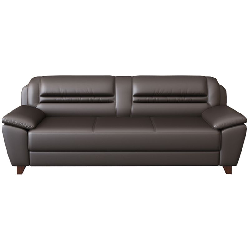 Modern Leather Match Pillow Top Arm Sewn Pillow Back Sofa for Living Room Clearhalo 'furn' 'furn_sofas' 'Furniture' 'furniture_sofas' 'kitchen' 'kitchen_sofas' 'Living Room Furniture' 'Sofa' 'sofas' 1200x1200_f7b7f006-a0ea-4e7f-b73b-1f9a28167114