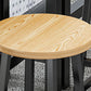 Tabouret de comptoir en bois de style contemporain Tabouret de bar sans dossier avec pieds en métal