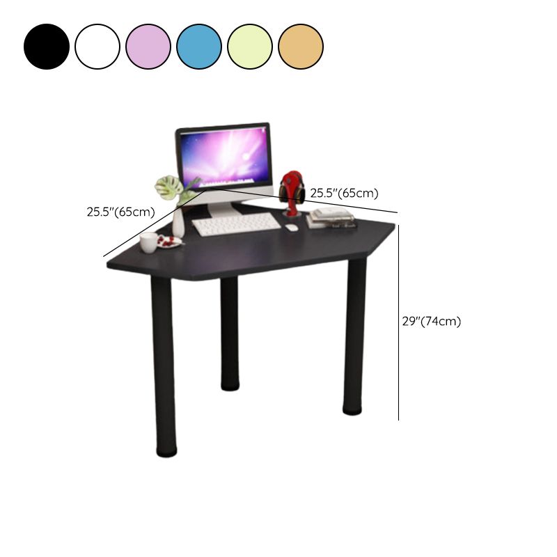 Houten schrijfbureau eigentijdse kantoorbureau met metalen benen