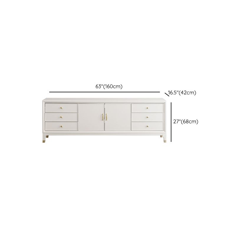 Glam TV Stand Console Solid Wood TV Media Stand with 6 Drawers Clearhalo 'furn' 'furn_tv_stands_entertainment_centers' 'Furniture' 'Living Room Furniture' 'TV Stands & Entertainment Centers' 'TV Stands & Media Storage Furniture' 'tv_stands_entertainment_centers' 1200x1200_f7b92d28-fd6c-47c6-a405-594af60a6842