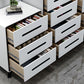 16" W Modern Storage Chest Dresser White Vertical Storage Chest with 3/4/5 Drawers Clearhalo 'Bedroom Furniture' 'Dressers & Chests' 'dressers_chests' 'furn' 'furn_dressers_chests' 'Furniture' 1200x1200_f7bcd866-0c4d-4665-ba7b-0713d72483ee