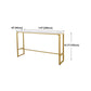 White Glam Style Bar Table in Iron Top and Faux Marble Bar Table for Living Room Clearhalo 'Bar Furniture' 'Bar Tables' 'bar_tables' 'furn' 'furn_bar_tables' 'Furniture' 'furniture_bar_tables' 'Kitchen & Dining Furniture' 1200x1200_f7bdd70f-a347-4823-864a-c502fb73656a