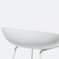 Kunststoff-Barhocker, industrieller armloser Barhocker mit Metallbeinen