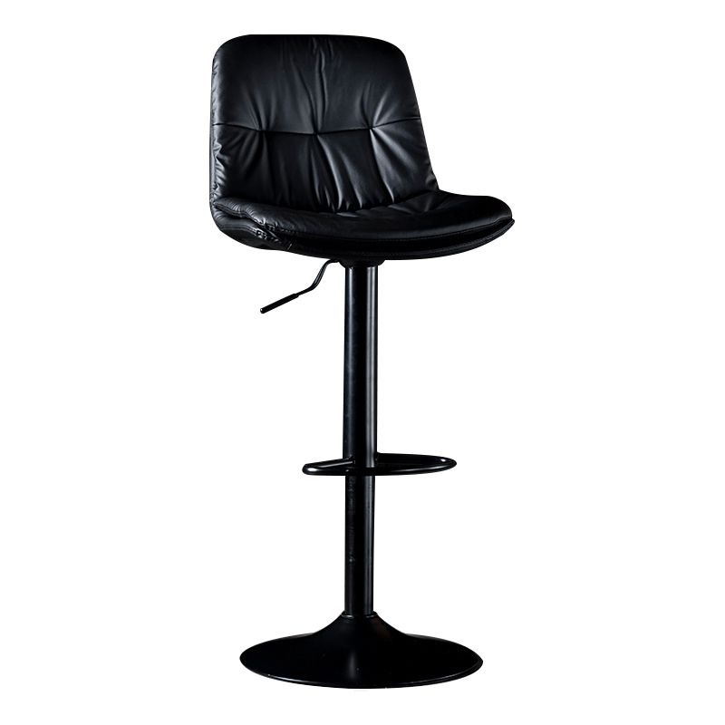 Iron Footrest Bar Stool Low Back Indoor Modern Adjustable Counter-height Stool Clearhalo 'Bar Furniture' 'Bar Stools' 'bar_stools' 'furn' 'furn_bar_stools' 'furniture_bar_stools' 'Kitchen & Dining Furniture' 'kitchen&dining_furn' 'kitchen' 'kitchen_furn' Furniture' 1200x1200_f7c20445-8798-46ab-a277-64ee45211b2d