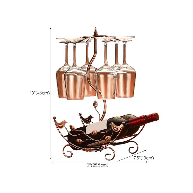 Kit de rejilla de vino de metal para soportes de vinos de encimera con almacenamiento de vino