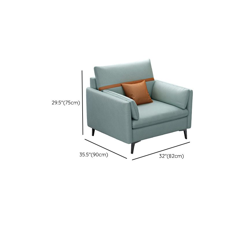 Mid secolo moderno sedute cuscino in cuscino con cuscini in verde